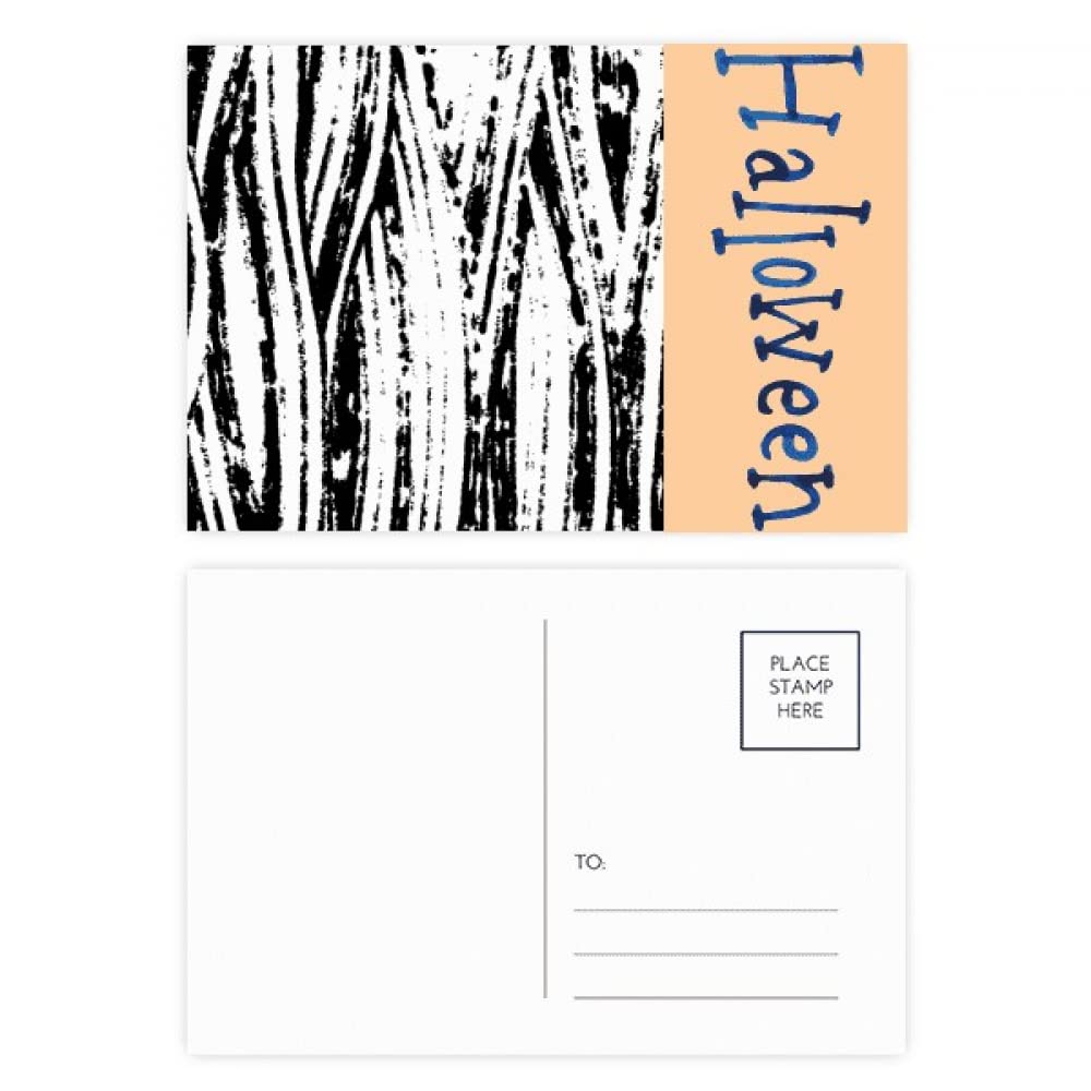 Cartes postales Halloween texture ligne verticale : lot de 20 pour correspondance - 4