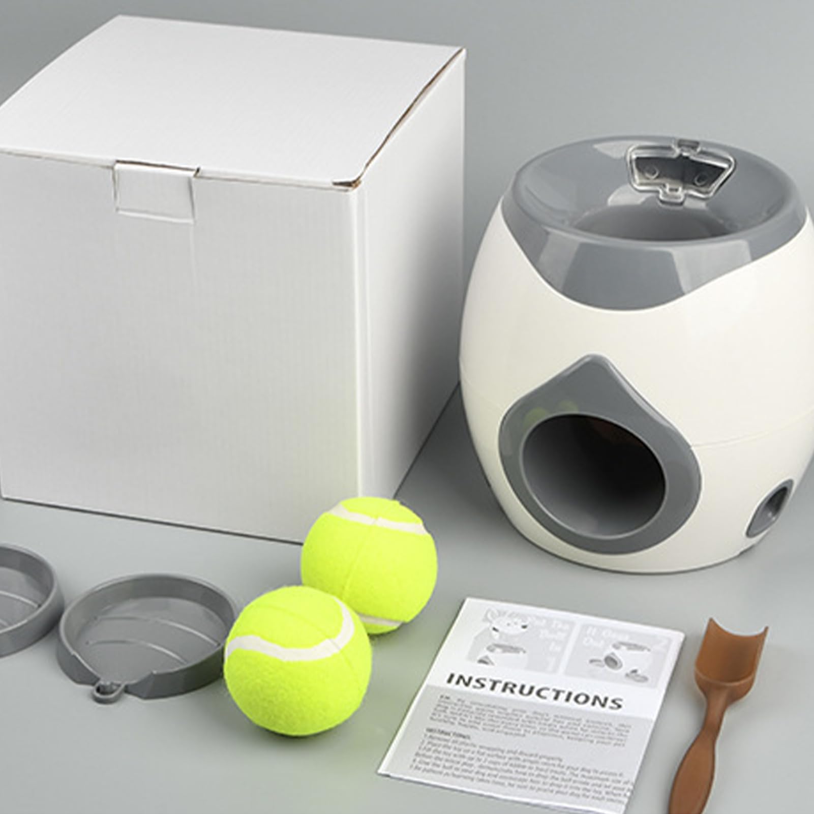 Automatique lanceur de balle pour chiens - Lance-balle interactif avec stimulation mentale