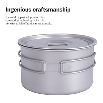 Boundless Voyage Titanium Frying Pan With Lid Fold... - Grandado