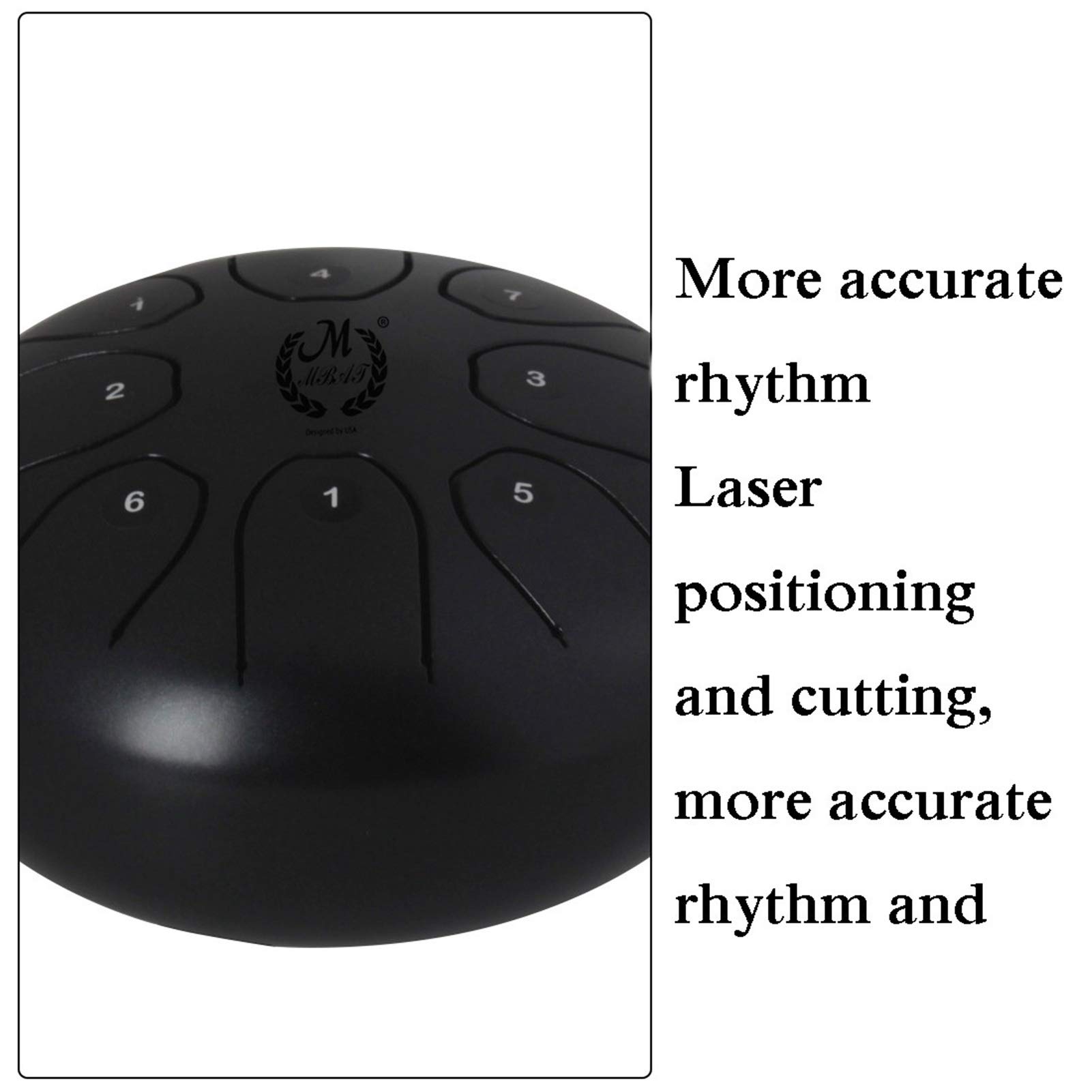 Stahlzunge-Trommel 6-Zoll-8-Noten-Percussion-Instrument, Einschließlich Tragbarer Trommeln, Schläger, Fingerspitzen Und Klebrigen Anmerkungen, Yoga Rehabilitation Meditation (Color : A)