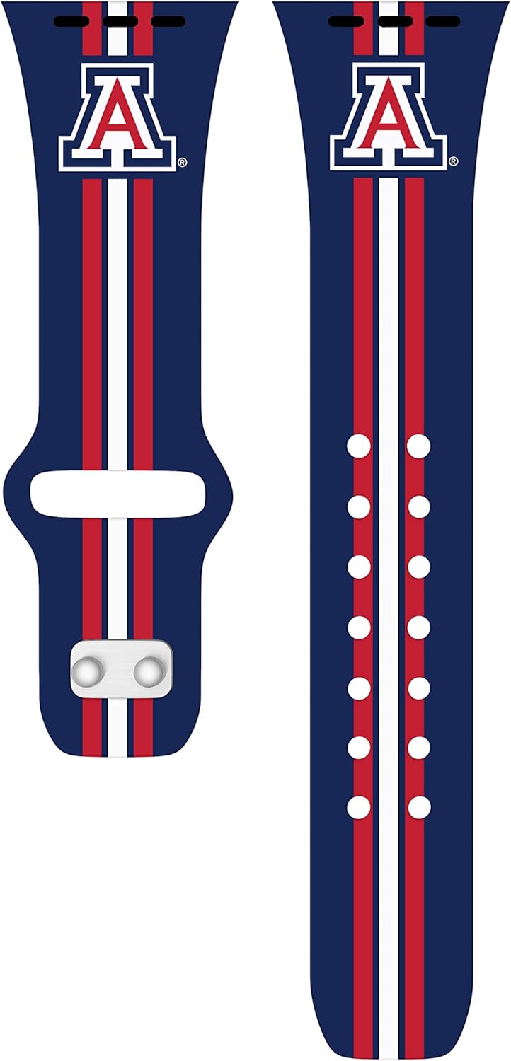 Affinity Bands Arizona Wildcats HD Combo Package Compatible with Apple Watch and AirPods Gen 1 & 2 (38/40/41mm (42mm Series 11) Short Stripes)
