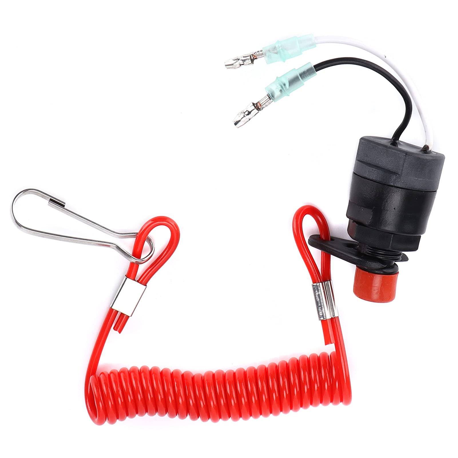 Akozon Coupe-Circuit de Moteur, 688-82575-01 Extinction d'urgence de L'interrupteur D'arrêt Hors-Bord Marin Interrupteur D'arrêt en PVC + ABS Remplacement pour F