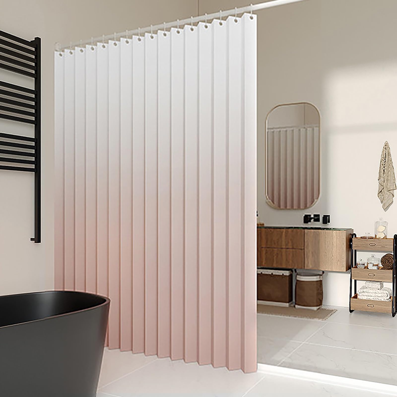Rideau d'intimité pliable, rideau de porte plissé magnétique avec tringles de tension pour porte, chambre à coucher, salon
