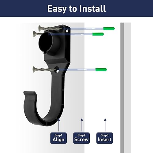 Miniatura 4 de ZHIDATECH Soporte de cargador EV para SAE J1772 Conector de vehículo eléctrico de montaje en pared, cargador de EV, boquilla de enchufe de cargador