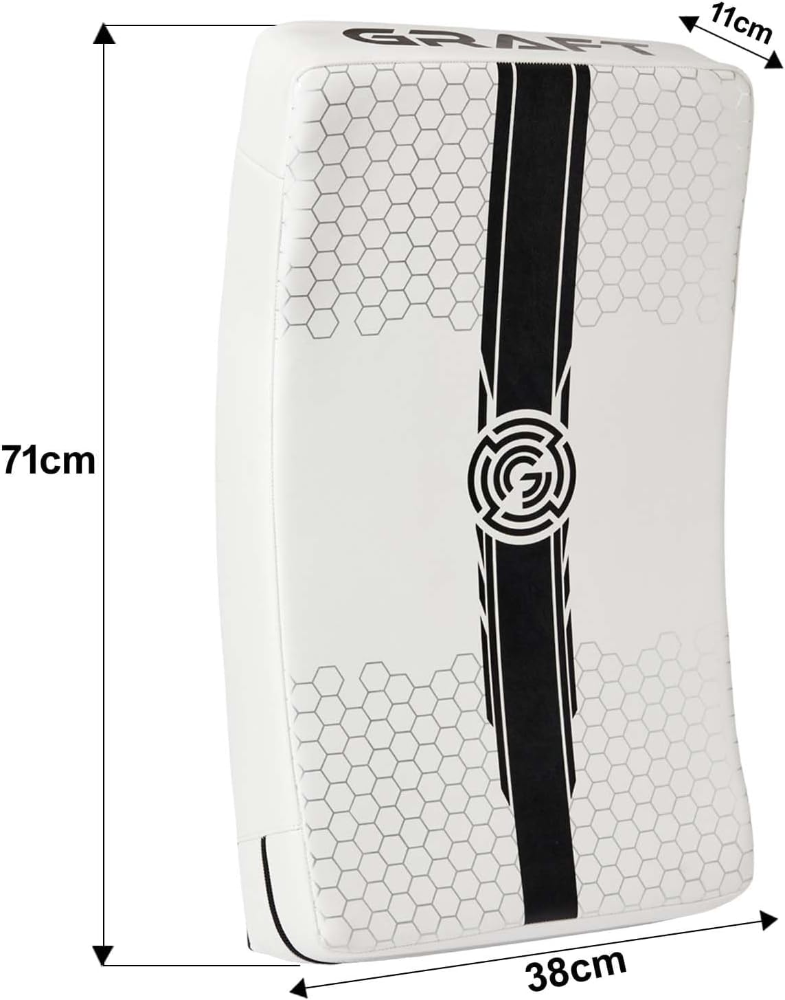MAXSTRENGTH Graft Box-Elite Curved Strike Shield, kickboxing duża ciężka kopanie uderzająca podkładka do ciała sztuki walki - taekwondo-karate cel-wykrawanie
