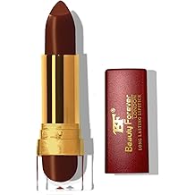 Beauty Forever Cream Long Lasting Lipstick, Glossy & Moisturising Lip Formula, Vitamin C & E Enriched, Hydrating Feature, High Impact Lip Colour, Available In 24 Shades Plum Brown LL108