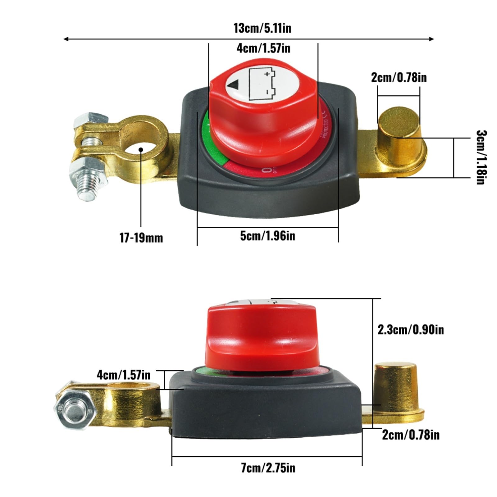 Trennschalter, 12 V-48 V, Master-Isolator für Stromausfall, Batterie-Isolator (YDS613)