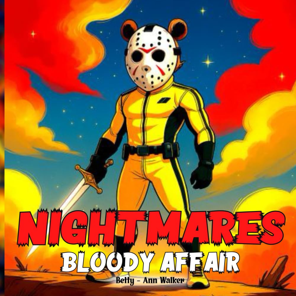 Nightmares Bloody Affair: 30+ Cute Animal Horror Coloring Pages Featuring Spooky Cinematic Scenes, Funny Scary Illustrations & Fluffy Characters in Action — Perfect for Horror Fans & Adult Colorists
