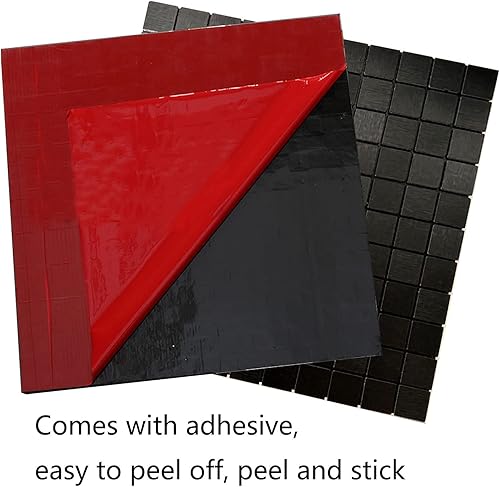 Miniatura 5 de XUANINY Azulejos de 10 hojas de azulejos en muro para despegar y pegar, superficie de aluminio cepillado de mosaico de metal para pared de cocina