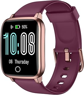 Fitness Tracker Watch with Heart Rate Monitor, Large Screen Activity Tracker with Pedometer, Sleep Monitor, Calories & Step Counter, IP68 Waterproof Smart Watch for Women Men Fitness Watch for Sports