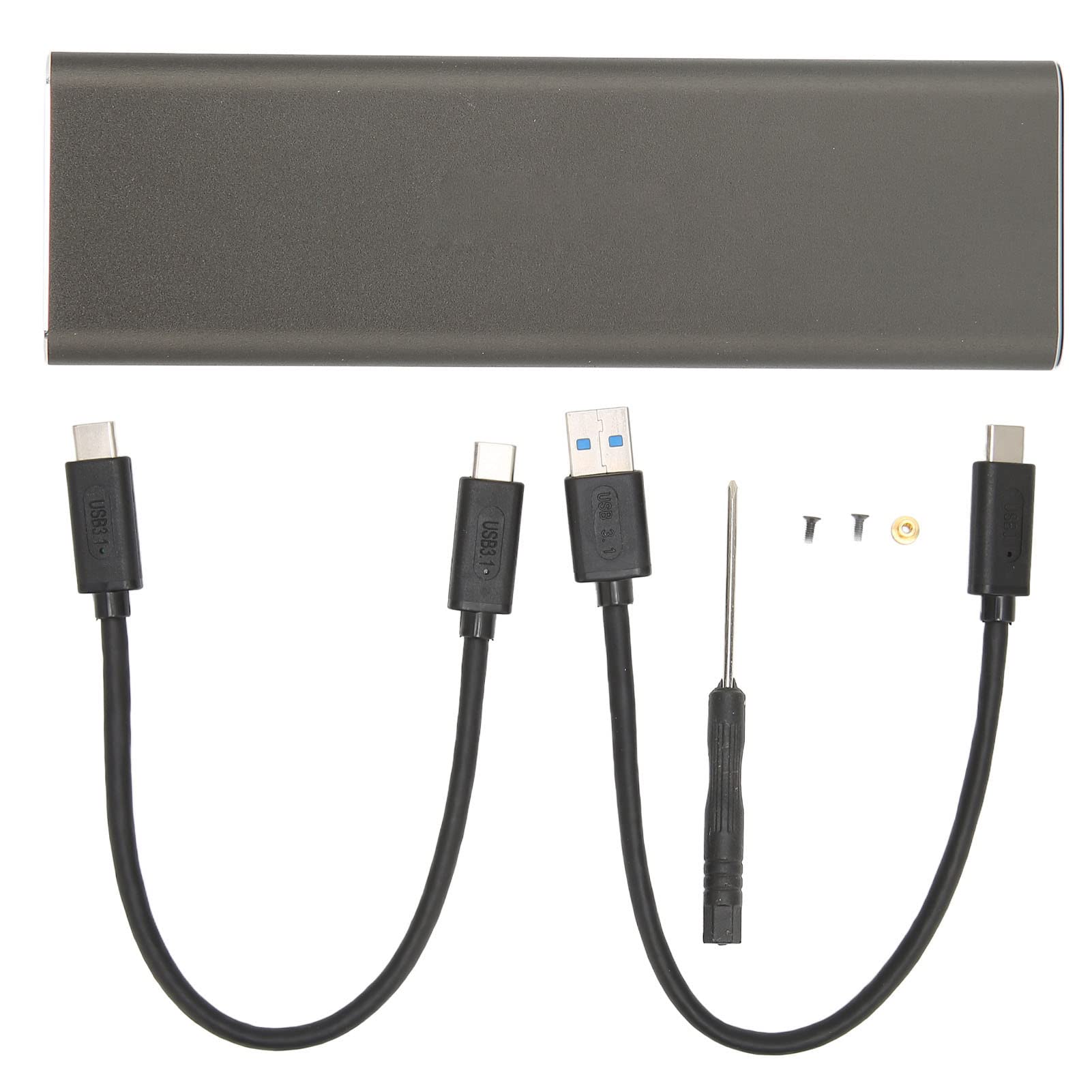 NVMe Enclosure, USB3.1 Gen2, 9Gbps High Speed Transmission NVMe SSD Enclosure, Plug and Play Aluminium Alloy M.2 Enclosure for 2230 2242 2260 2280-image-40