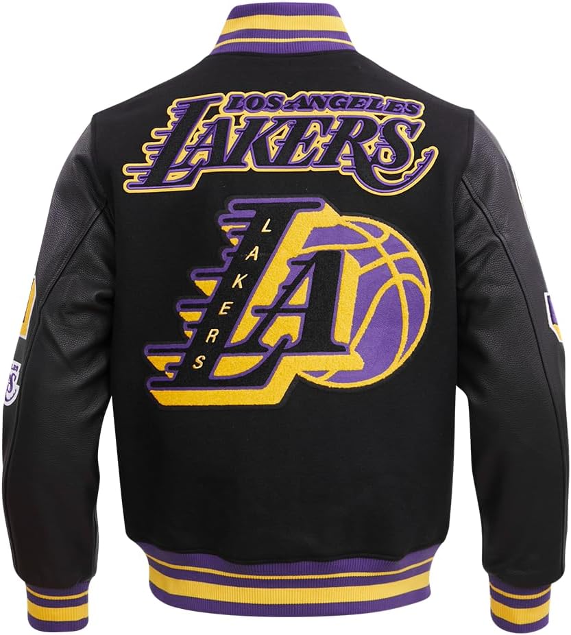 Pro Standard Mens NBA Mash Up Varsity Jacket - Image 4