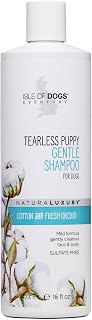 Isle of Dogs - Everyday Natural Luxury Tearless Puppy Shampoo - Cotton + Fresh Orchid - Sulfate & Paraben Free Formula - Gentle Pet Shampoo For Dogs Of All Ages & Coat Types - Made in the USA - 16 Oz