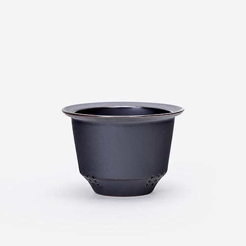 Miniatura 10 de Taza de té de cerámica con infusor y tapa, taza de té de infusión de hojas sueltas de gres y filtro de cesta para el hogar, oficina o regalos,