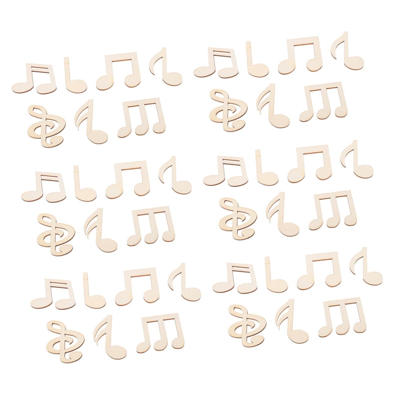 Notes de musique en bois brut iplusmile pour vos décorations de fête et ateliers peinture DIY