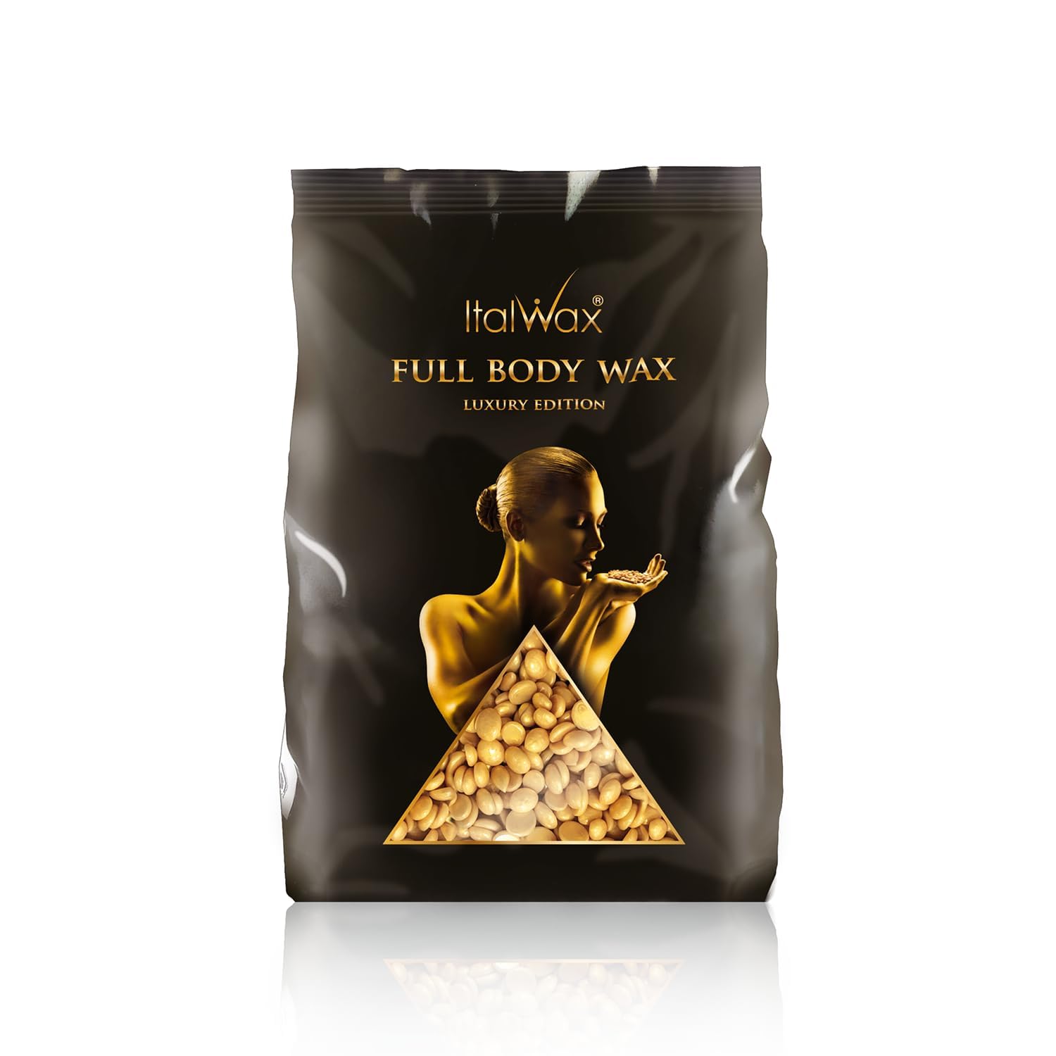 Italwax Luxury Full Body Wax - 1kg / 2.2lb - Hard wax beads for hair removal - Unscented - ideal for sensitive skins - Depilatory Cream, Film Wax - Full Body Wax Limited Edition