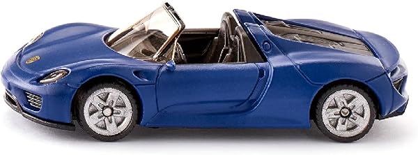 siku 1523, Porsche 911 Turbo S Cabrio, Metall/Kunststoff, Blau, Spielzeugauto für Kinder - 5
