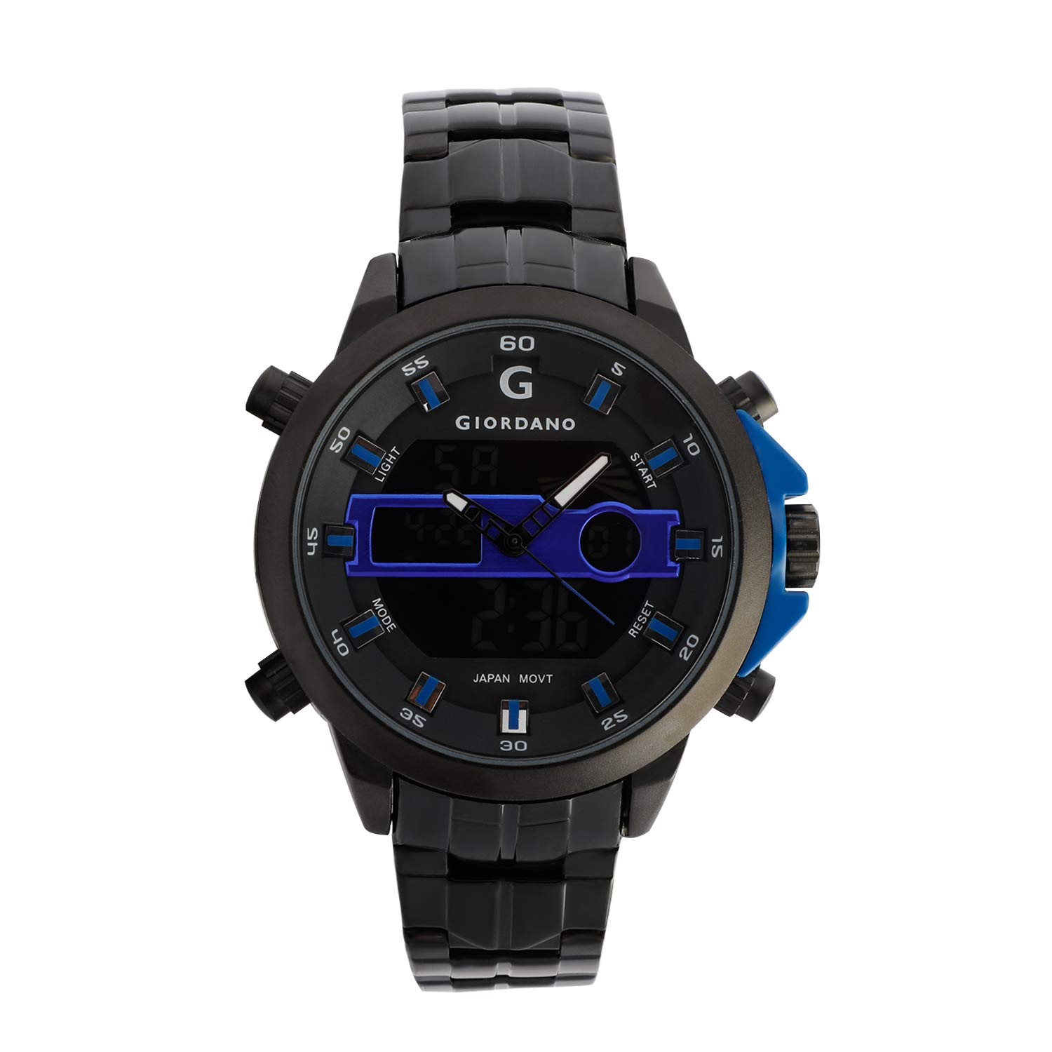 Giordano Multifunctional Metal Analog Mens Watch-C1097-22 (Black Dial Black Colored Strap) (B07K6R55DZ) Amazon Price History, Amazon Price Tracker