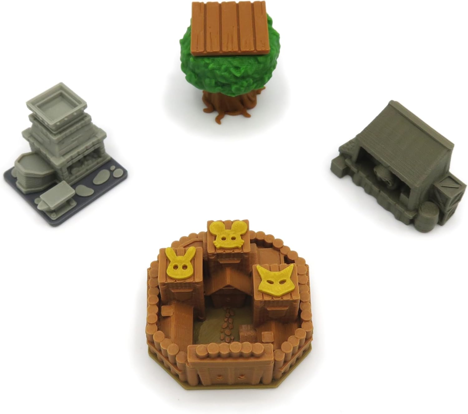 All in Upgrade Kit for Root - 138 Pieces | Board Game Accessory Compatible with The Base Game and Riverfolk, Underworld and The Marauder Expansions.