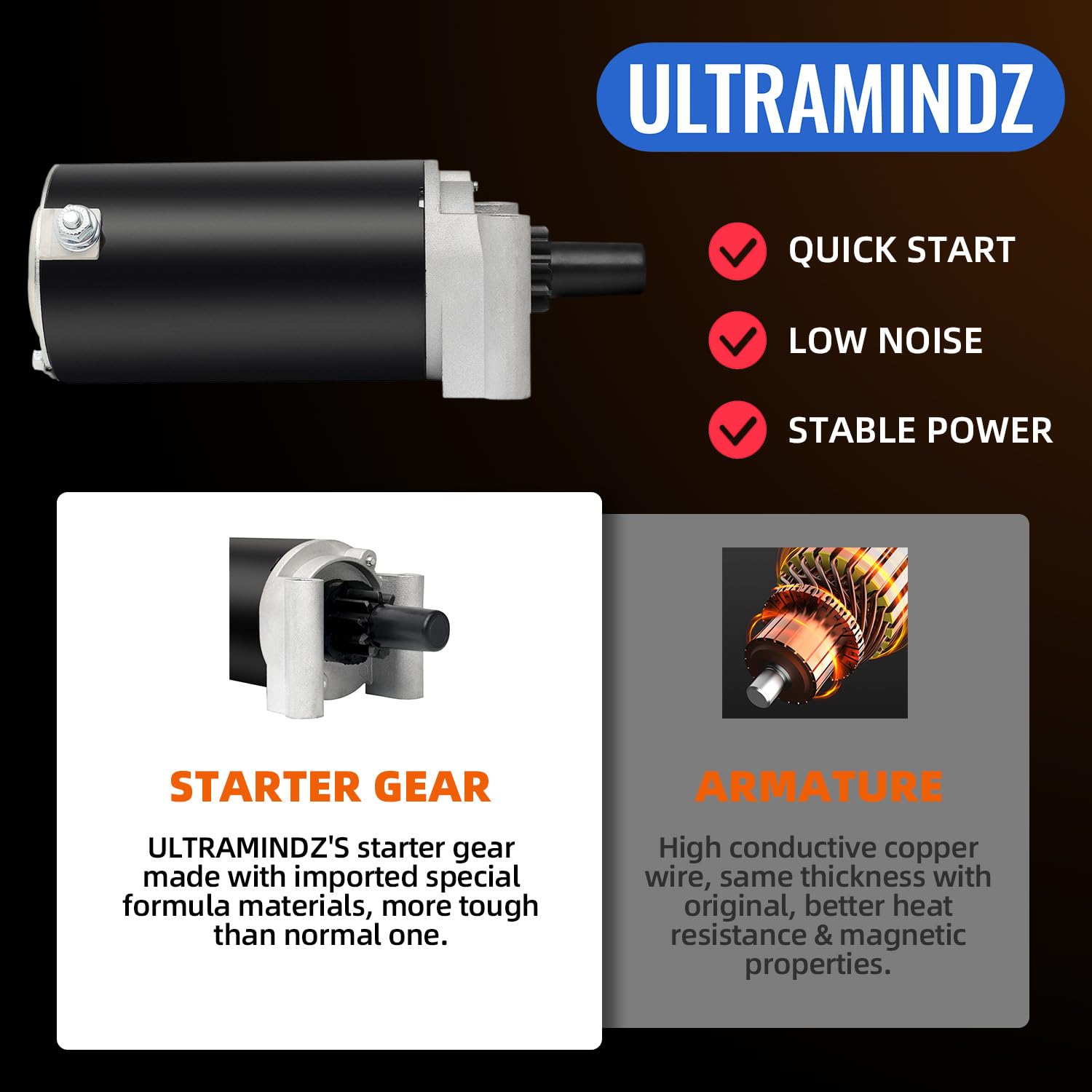 32 098 08 1999-1140051 Starter (10-Teeth) 32-098-08 32-098-01-S 32-098-03-S 32-098-04-S 5801N for Kohler Toro Cub Cadet New Holland Lawn Mowers 20HP 21HP 22HP 23HP 24HP 25HP 26HP 27HP