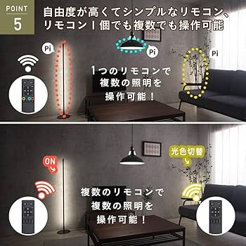 Amazon.co.jp : VENTOTA 2個 フロアライト LED スタンドライト