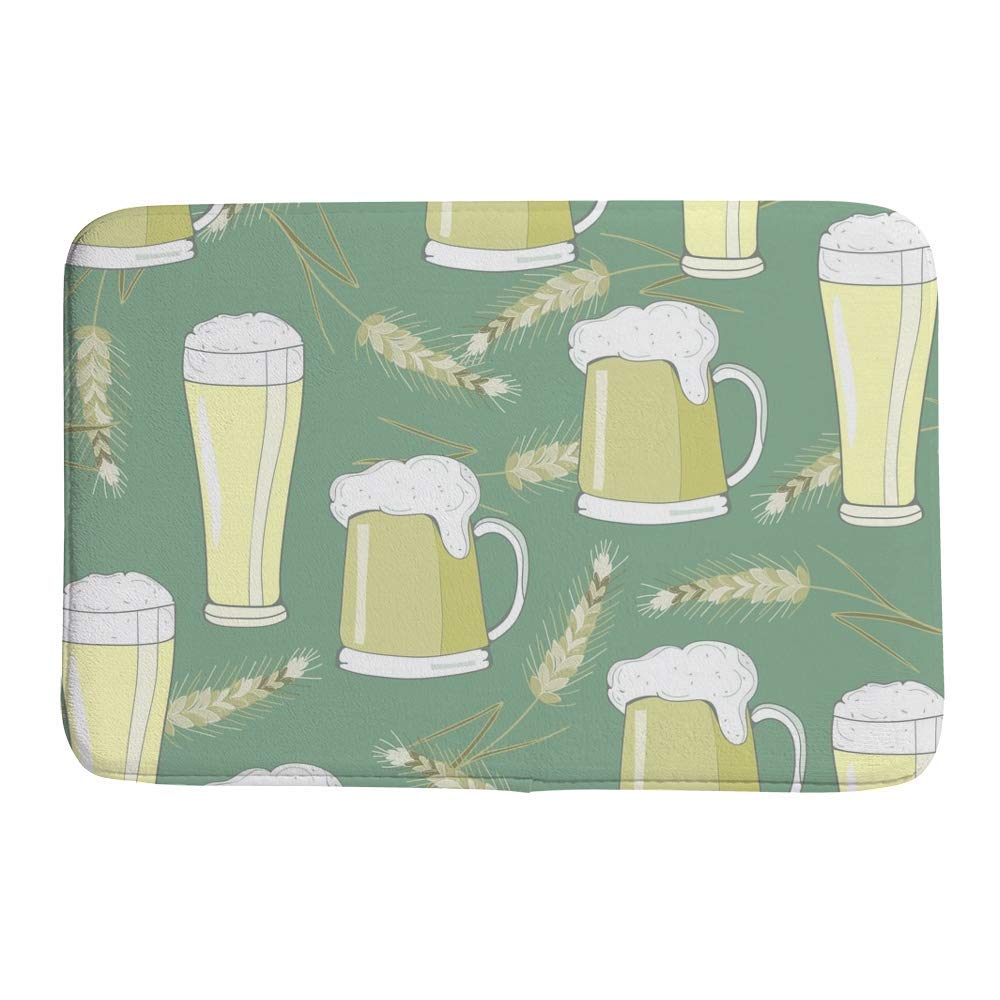 Tapis de bain antidérapant velours vert corail 78x50 cm CHEHONG