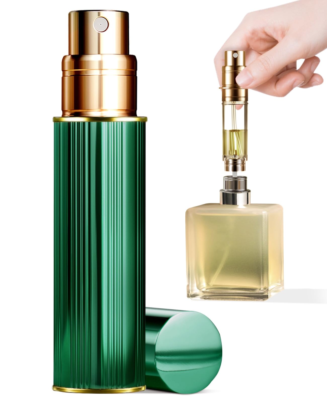 ASADAYS Mini Parfümzerstäuber Reiseflasche - 10 Ml, Auslaufsicher, Mit Tropfer, Für Unterwegs