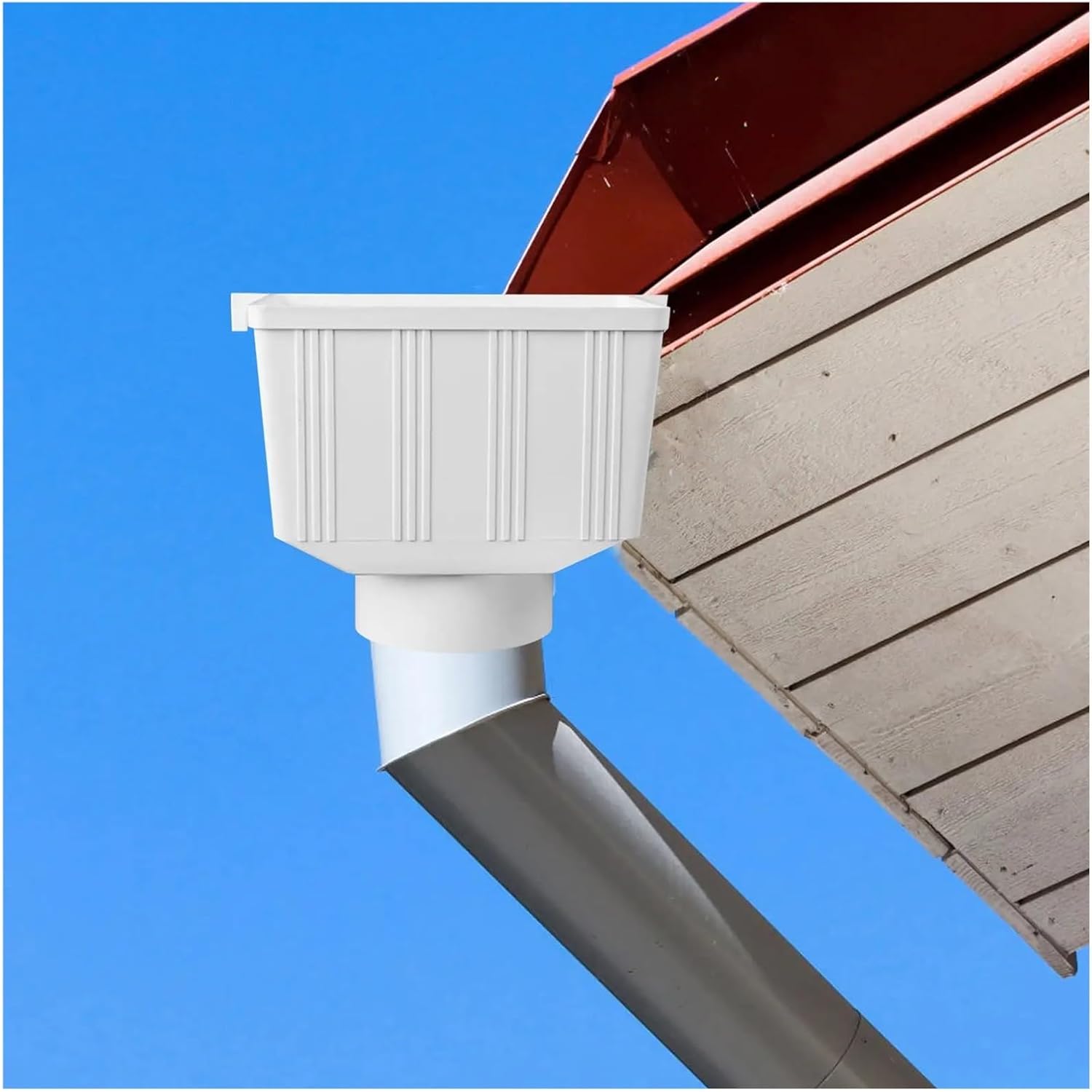 Rain Downspout Connector Rainwater Diverter PVC Drainage For Landscape Gardening(Style C)