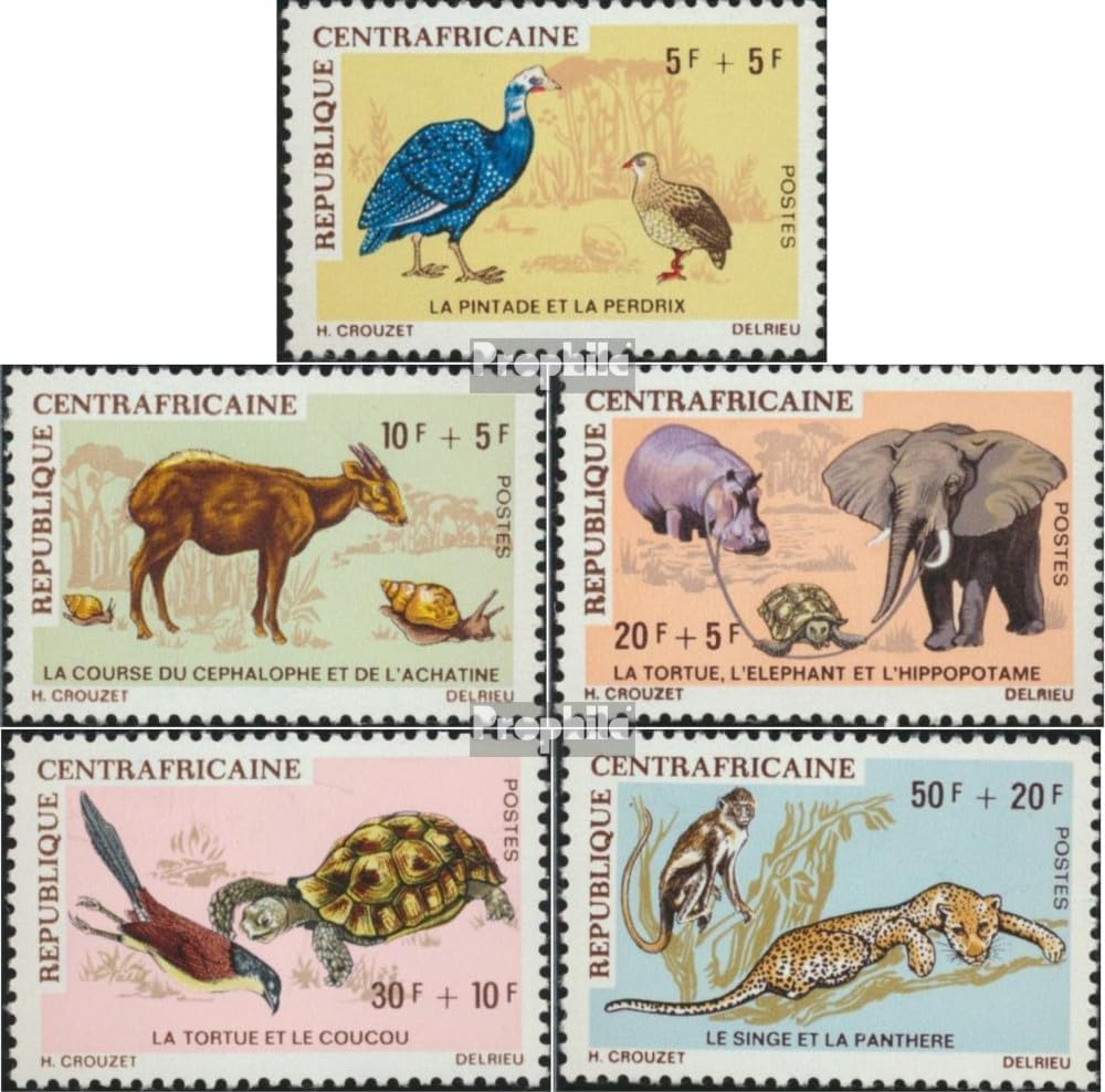 Central African Republic 225-229 (Complete.Issue.) unmounted Mint/Never hinged ** MNH 1971 African Tiersagen (Stamps for Collectors) Fairy Tales/Myths/Legends