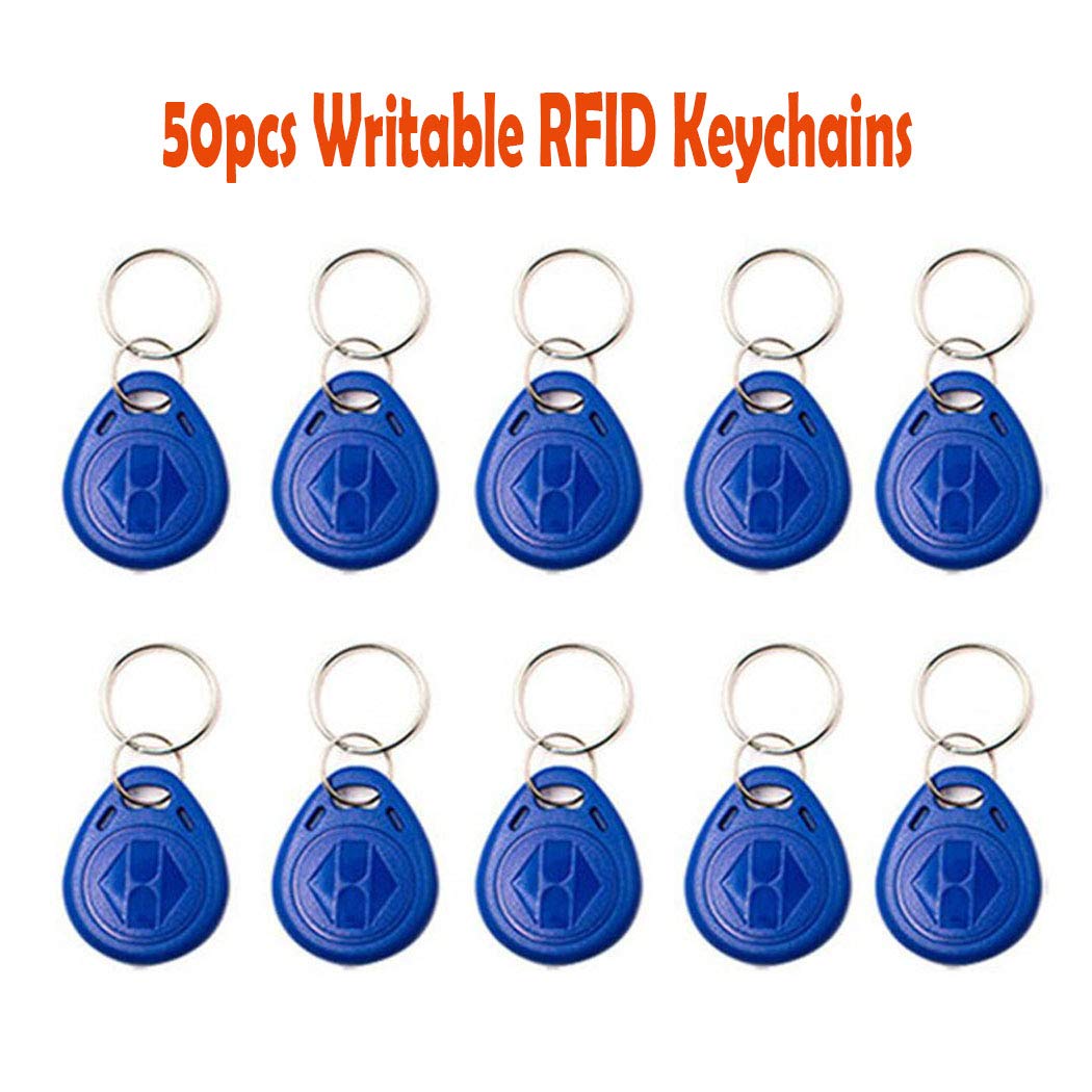 YAVIS 50 Piezas Llaveros RFID T5577 EM4305 Tarjetas Copiadora 125KHz Control de Acceso