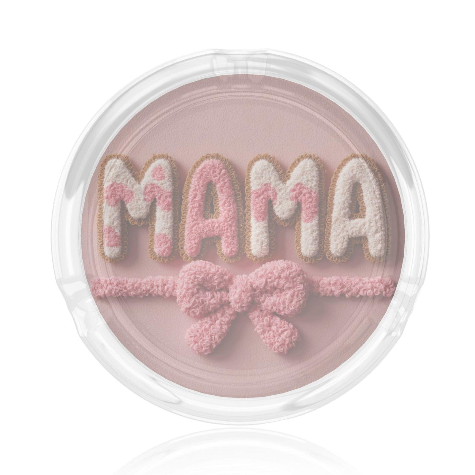 Coquette Bow And Word Mama Patchwork Glass Ashtray For Cigarettes Ash Trays Case For Home Office Decor