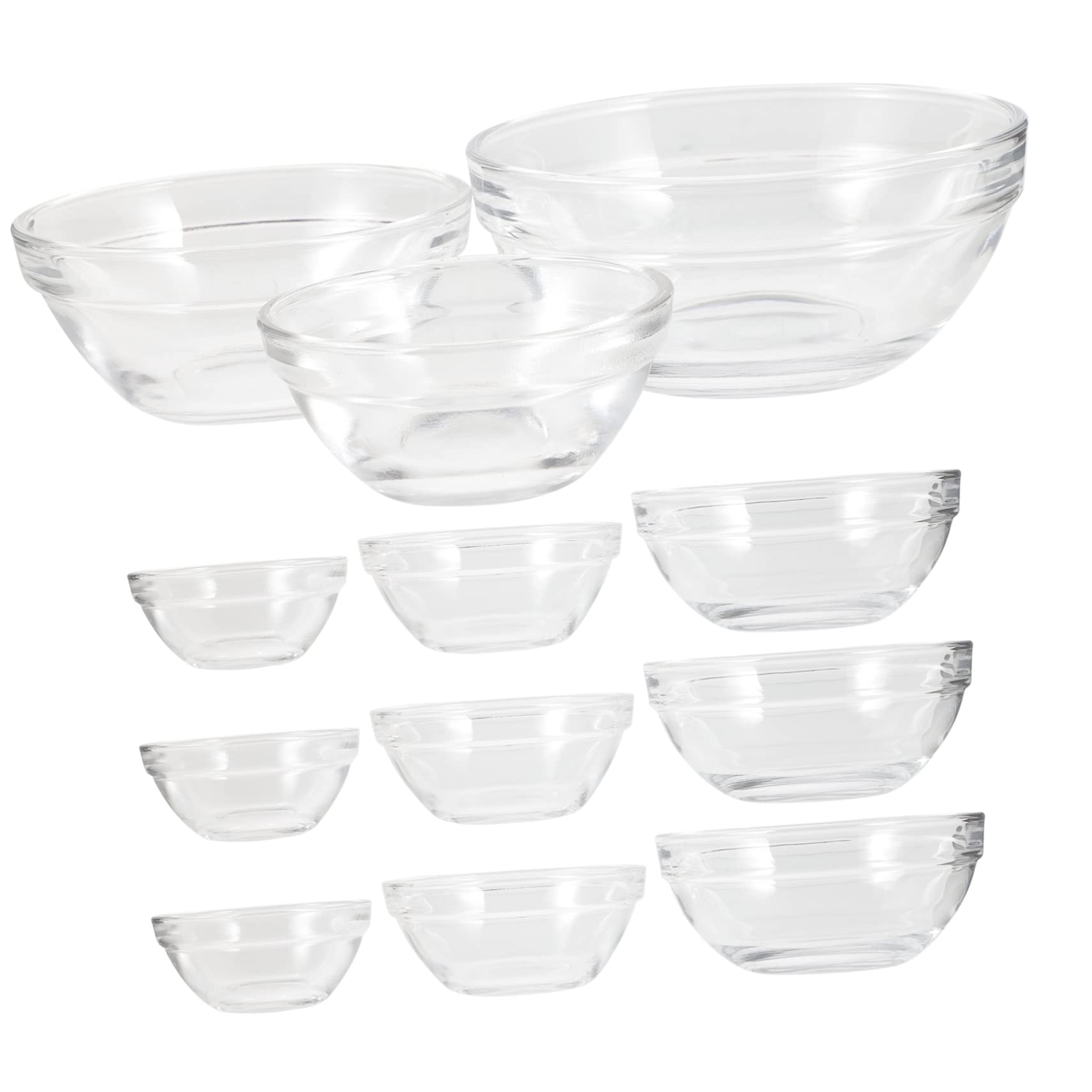 Vaisselle à dessert transparente et incassable pour salades et pâtes