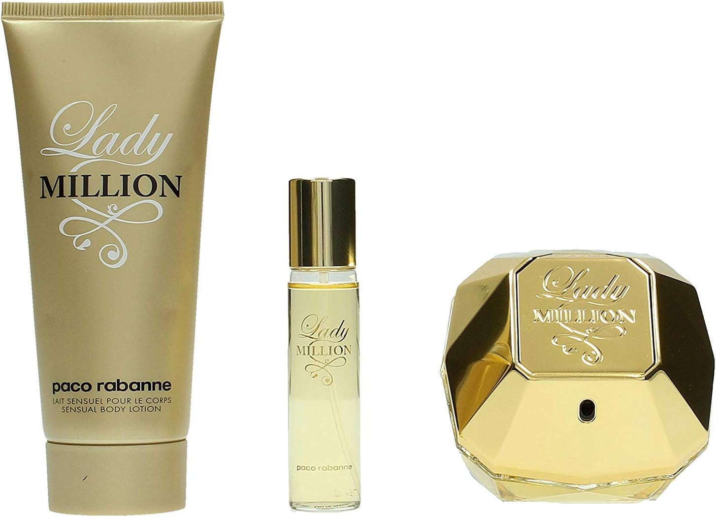 RABANNE Paco Lady Million Travel Edition Set EDP, 80 ml/10 ml/100 ml