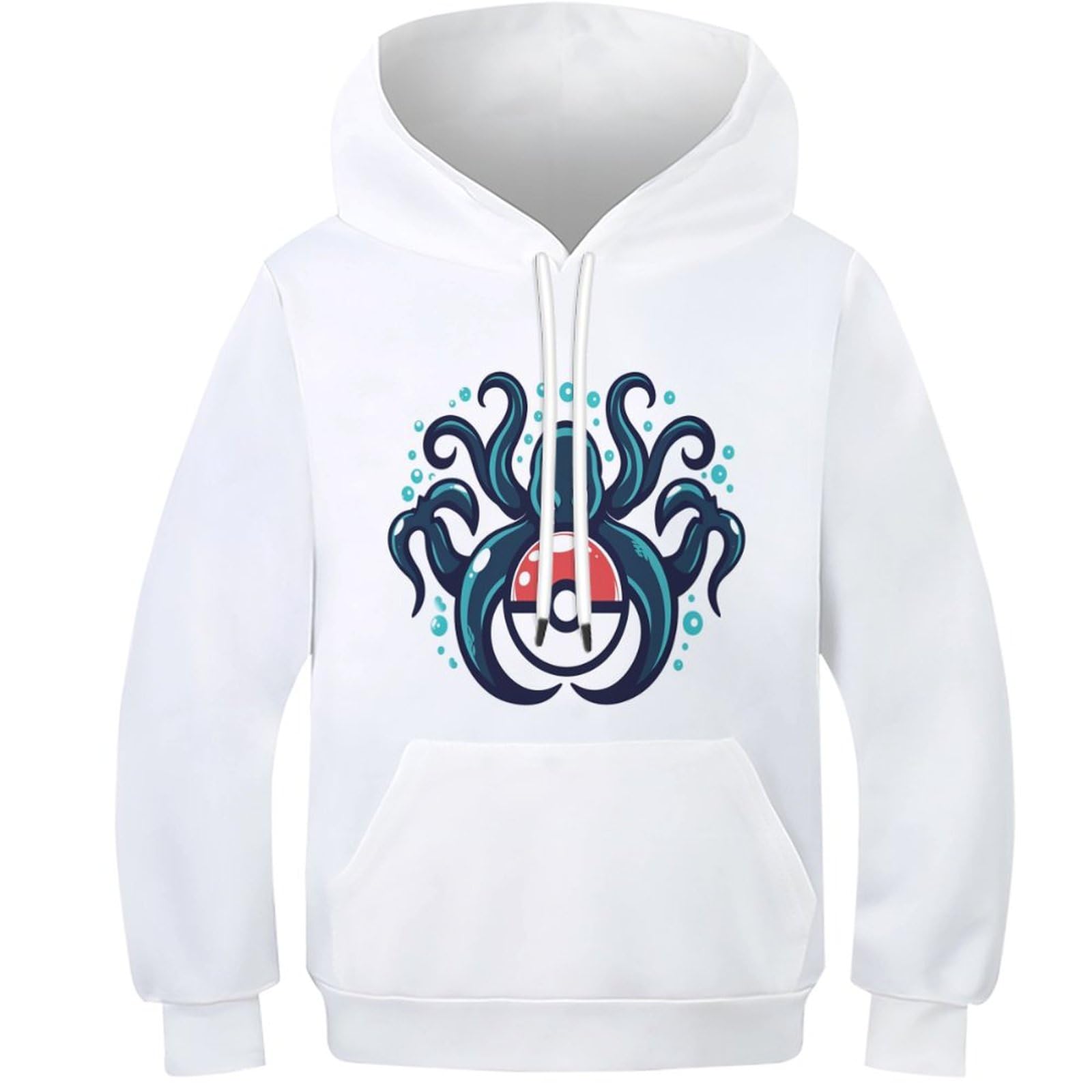 Sweat pieuvre molletonné contre le froid pull à capuche chaud enfant 11-13Y - 8