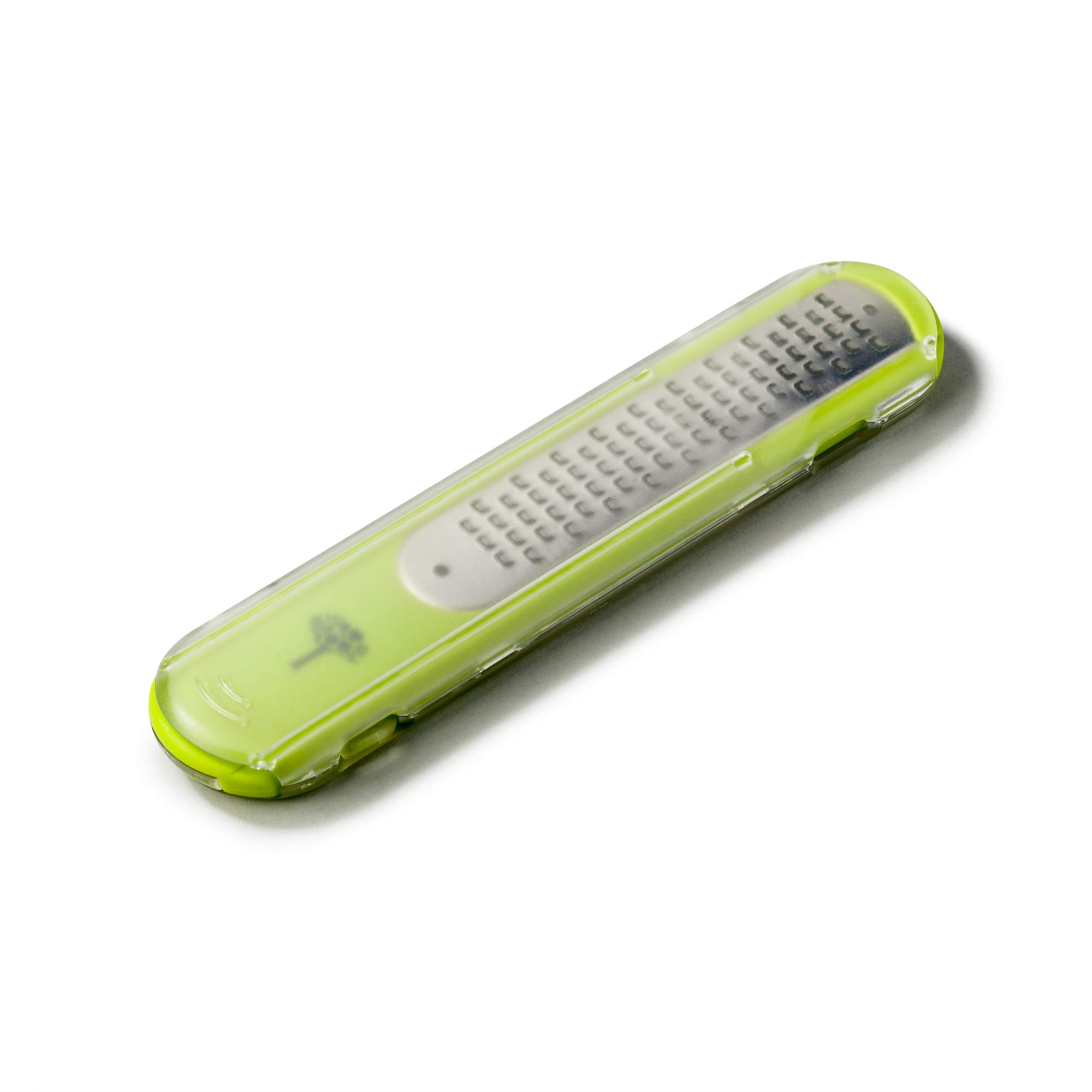 Compact Easy to Store Cheese Grater with Ultra Sharp Etched Stainless Steel Blade for Effortless Grating - Lime H70L