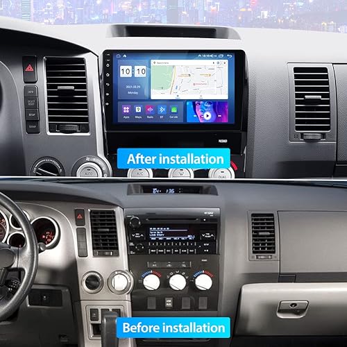 Miniatura 7 de 5GWiFi - Radio estéreo para automóvil para Toyota Tundra 2007-2013 Sequoia 2008-2018, Biorunn Android 13 10.1 pulgadas, navegación GPS de 8 núcleos,