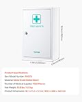 VEVOR 3-Shelf First Aid Cabinet, 1000 Pieces, Large Capacity First Aid Kit, Wall Mounted Medicine Cabinet, OSHA & ANSI 2015 (Class A), Industrial Emergency Metal Med Box, for Business and Worksite