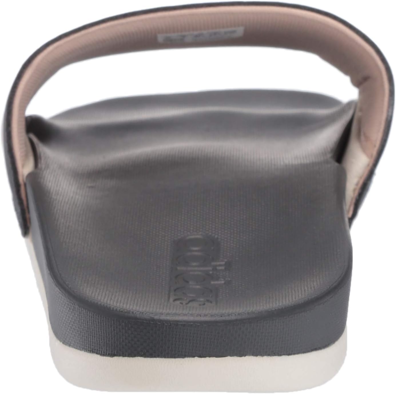 adidas Women's Adilette Comfort Slides, Grey/Copper Metallic/Raw White, 11