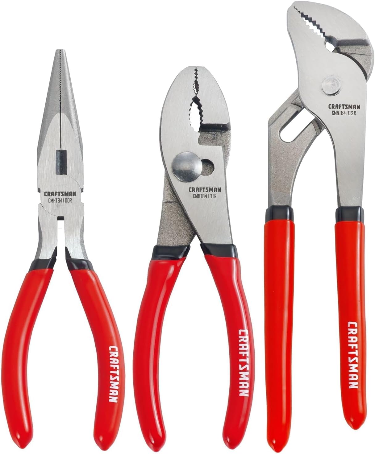 Plier Set, Dipped Grip, 3 Piece (CMHT84103R)