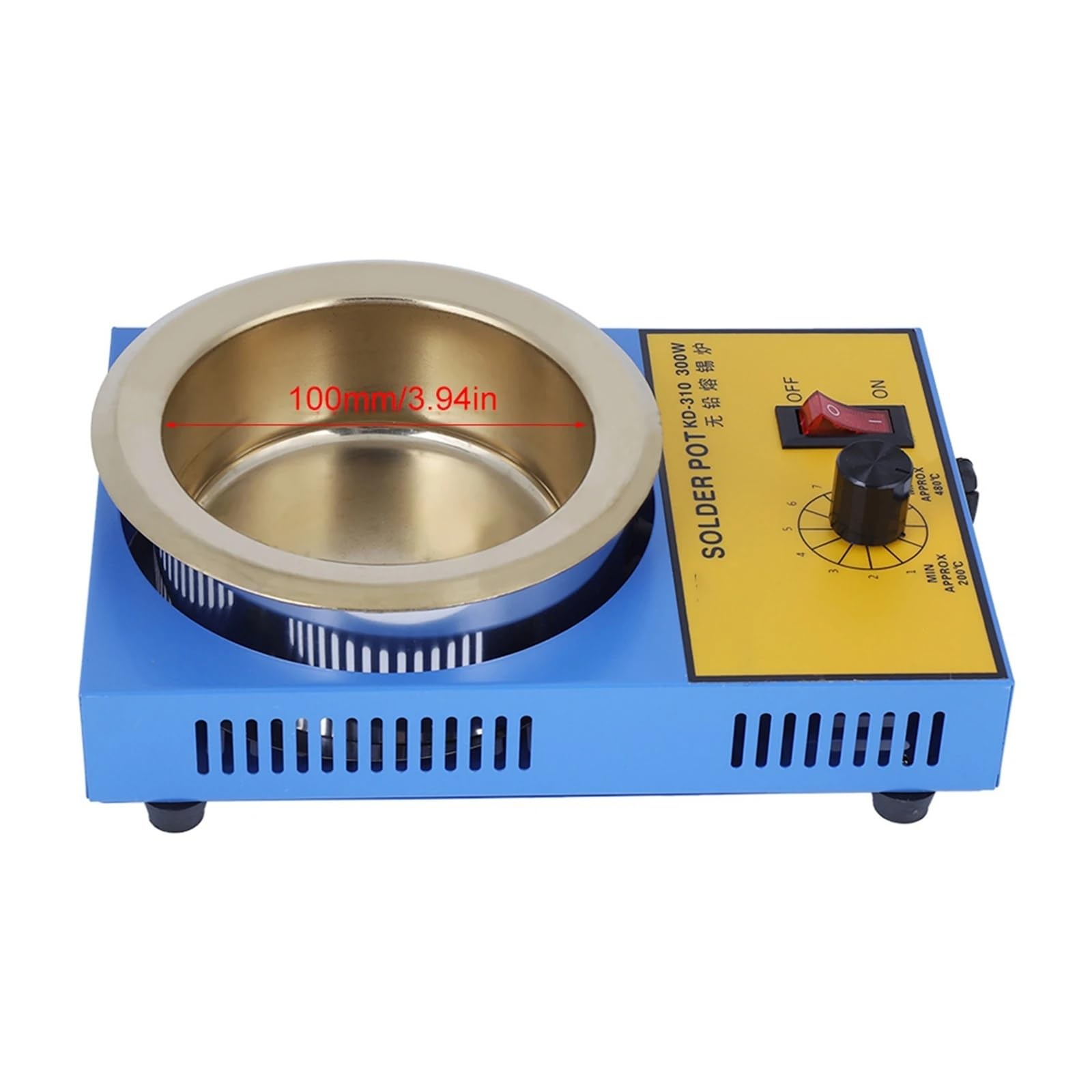 Ewsdsfs Kd-310 300W 100Mm Lead Free Solder Pot Soldering Desoldering Bath Plate 200℃‑450℃