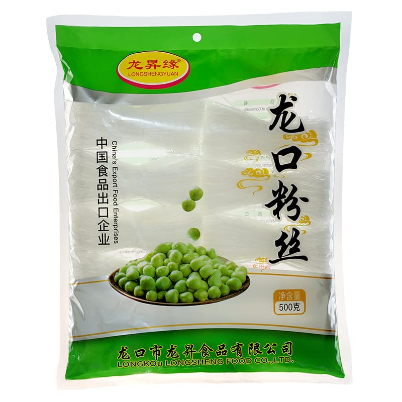 Longkou Pure Mung Bean Vermicelli (龙口粉丝), Vermicelli Rice Noodles, Threads Noodle -Vermicelli, 500g…