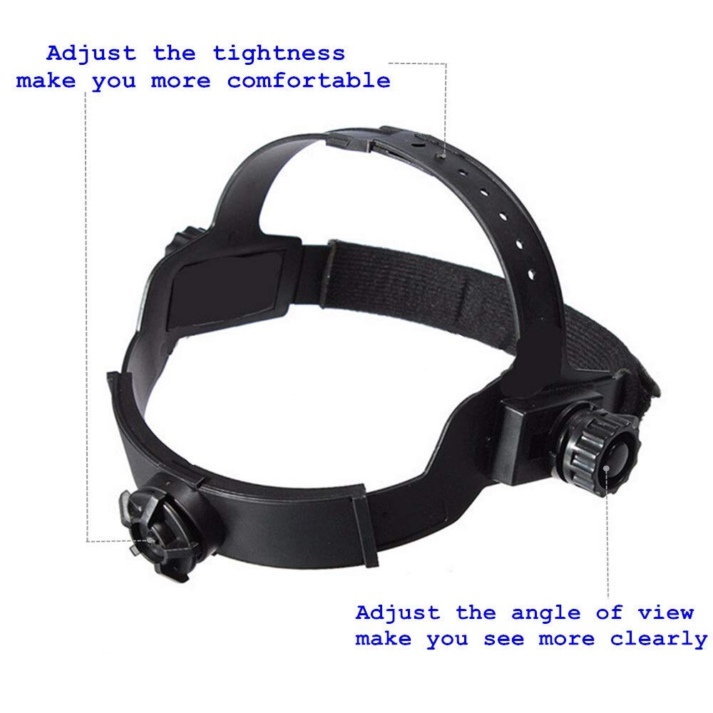 Máscara de soldadura, Casco de soldadura, Máscara de soldador, Casco de soldadura Casco de soldadura con oscurecimiento automático con energía solar Rango de sombra ajustable 4/9-13 Máscara de soldadu