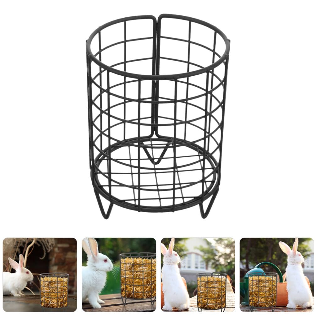 Happyyami 2stücke Metall Futterstation Für Kaninchen Und Meerschweinchen Praktischer Futterhalter Für Kleine Haustiere Einfach Zu Reinigen Und Langlebig Für Heu Und Snacks