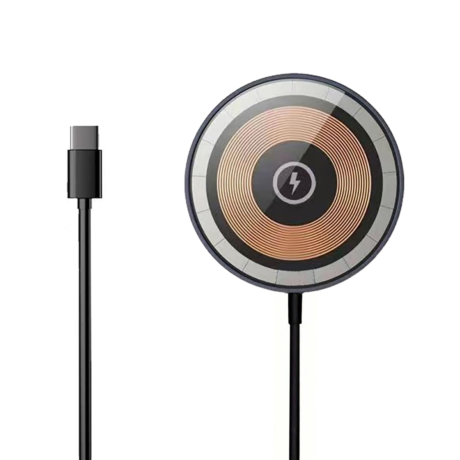 Magnetic Charger for iPhone 2025 Upgraded Wireless Charger Fast Charging Pad Wireless Phone Charger for Ultra Magnetic Magsafe Wireless Charger for iPhone 12 13 14 15 16 17(Black)