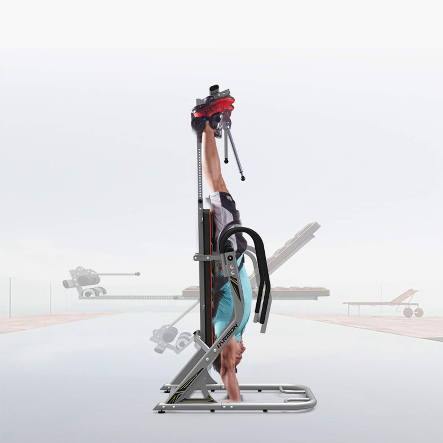 HARISON Heavy Duty Inversion Table for Back Pain Relief 350 LBS