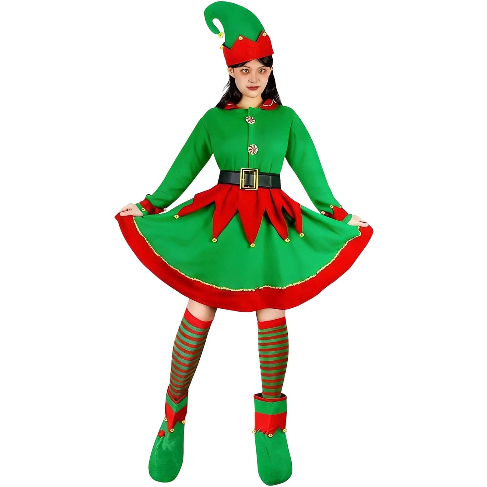 Generisch Elegante costume da fata verde, vestito da palcoscenico per bambini, adulti, abito da cortile
