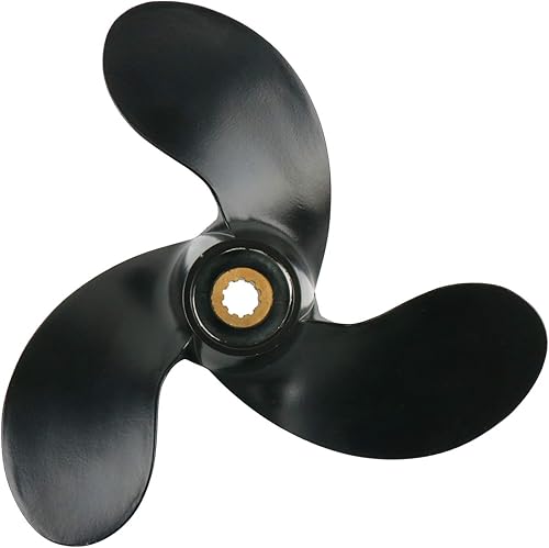 Amarine Made A520 Motor de barco de aleación de aluminio de hélice 7 12x6 se adapta a motores fuera de borda Suzuki 2.5hp DF2.5 disponible en Yaxa Venezuela