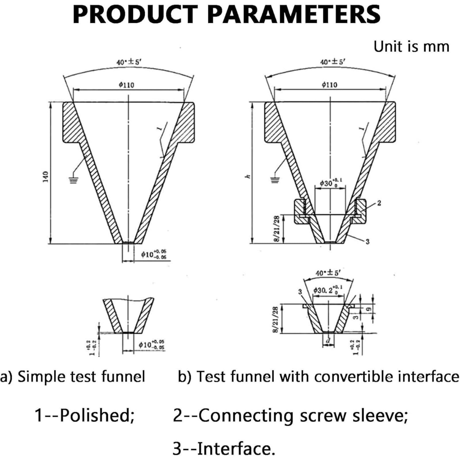 Pulverformungs-Fähigkeitstester, Schüttdichtetester mit Durchflussregelventil, Durchflussmessgerät, 110 mm Trichter, zur Bestimmung der Pulverflüssigkeit