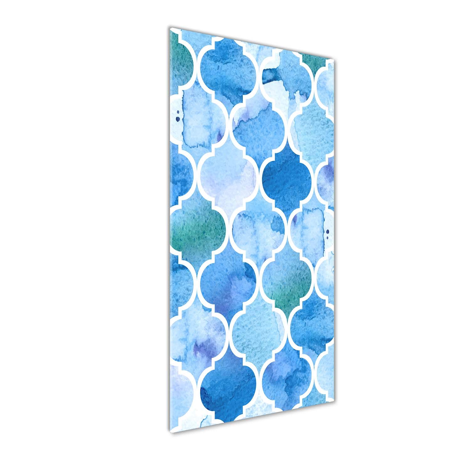 Tableaux pour la mur acrylique Tulup 50x125 cm motif marocain bleu