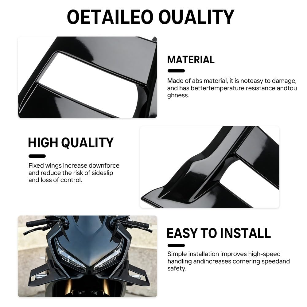Aerodynamiczne Winglety Motocykla Do CBR650R 2019-2023 Boczne Owiewki Motocyklowe Winglets